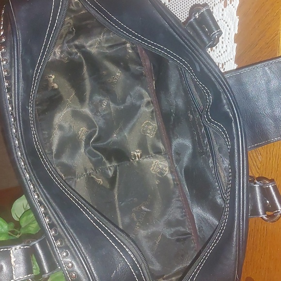 Montana West Black and Brown Studded Handbag - Picture 8 of 15